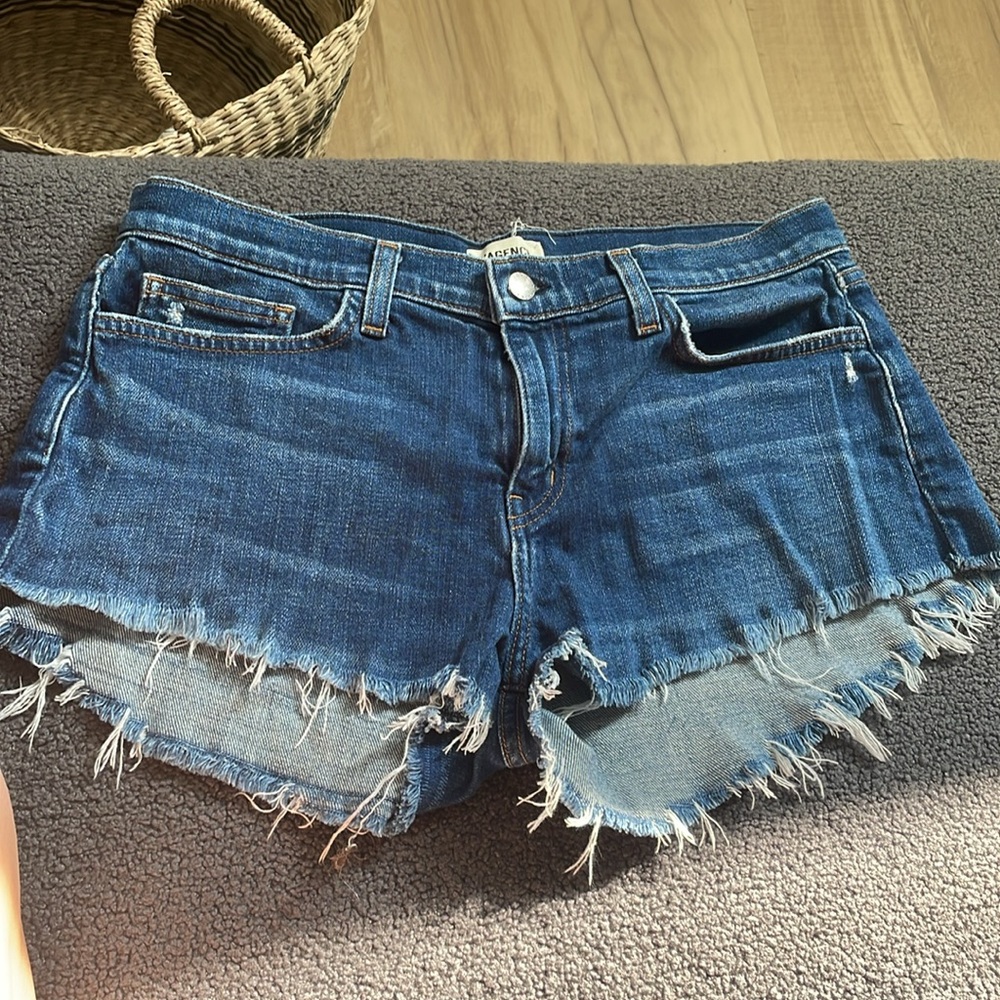 L’AGENCE denim shorts 28